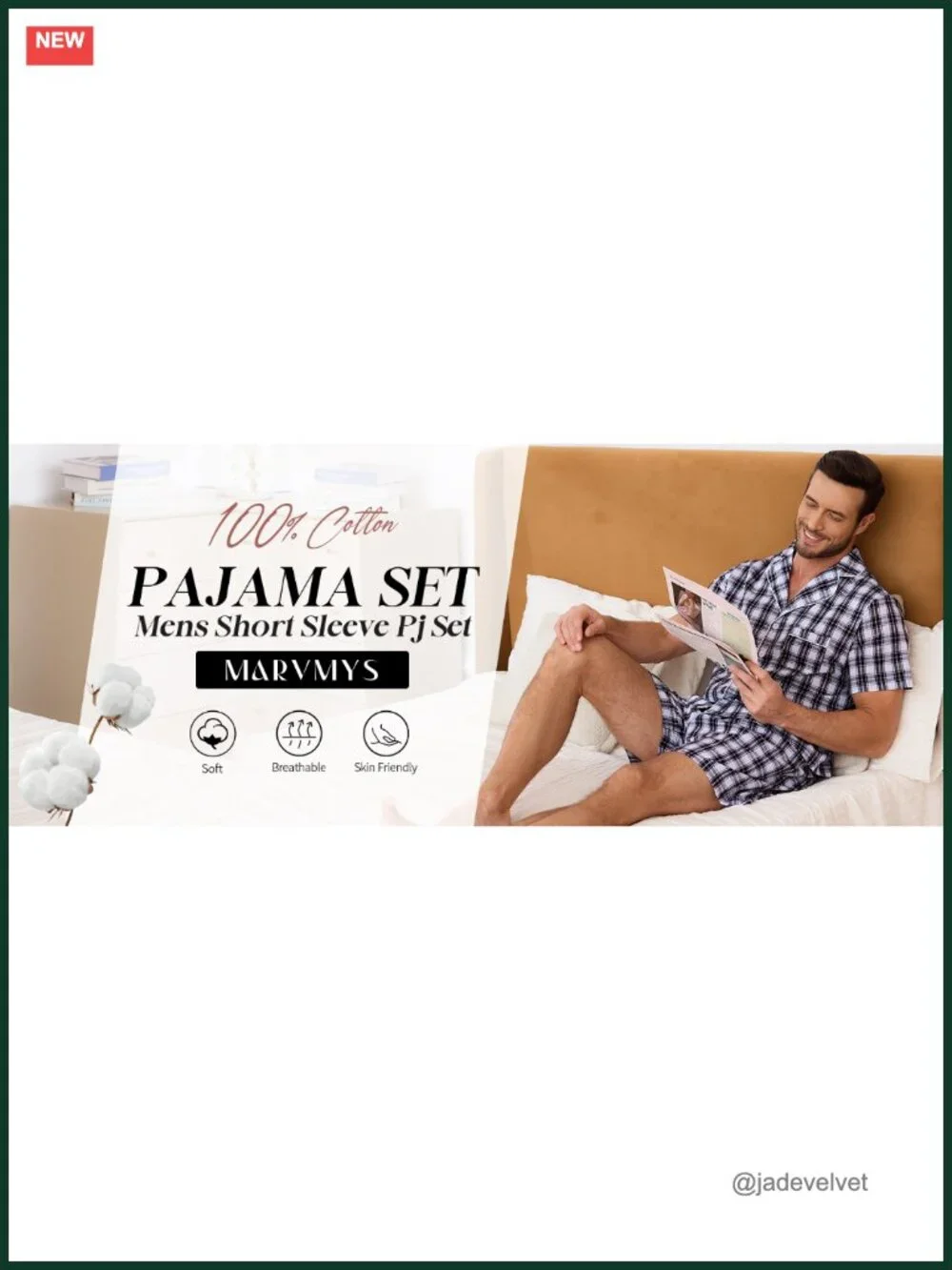 Cotton Pajama Set Short Sleeve Button Down Lounge Set Plaid Sleepwear